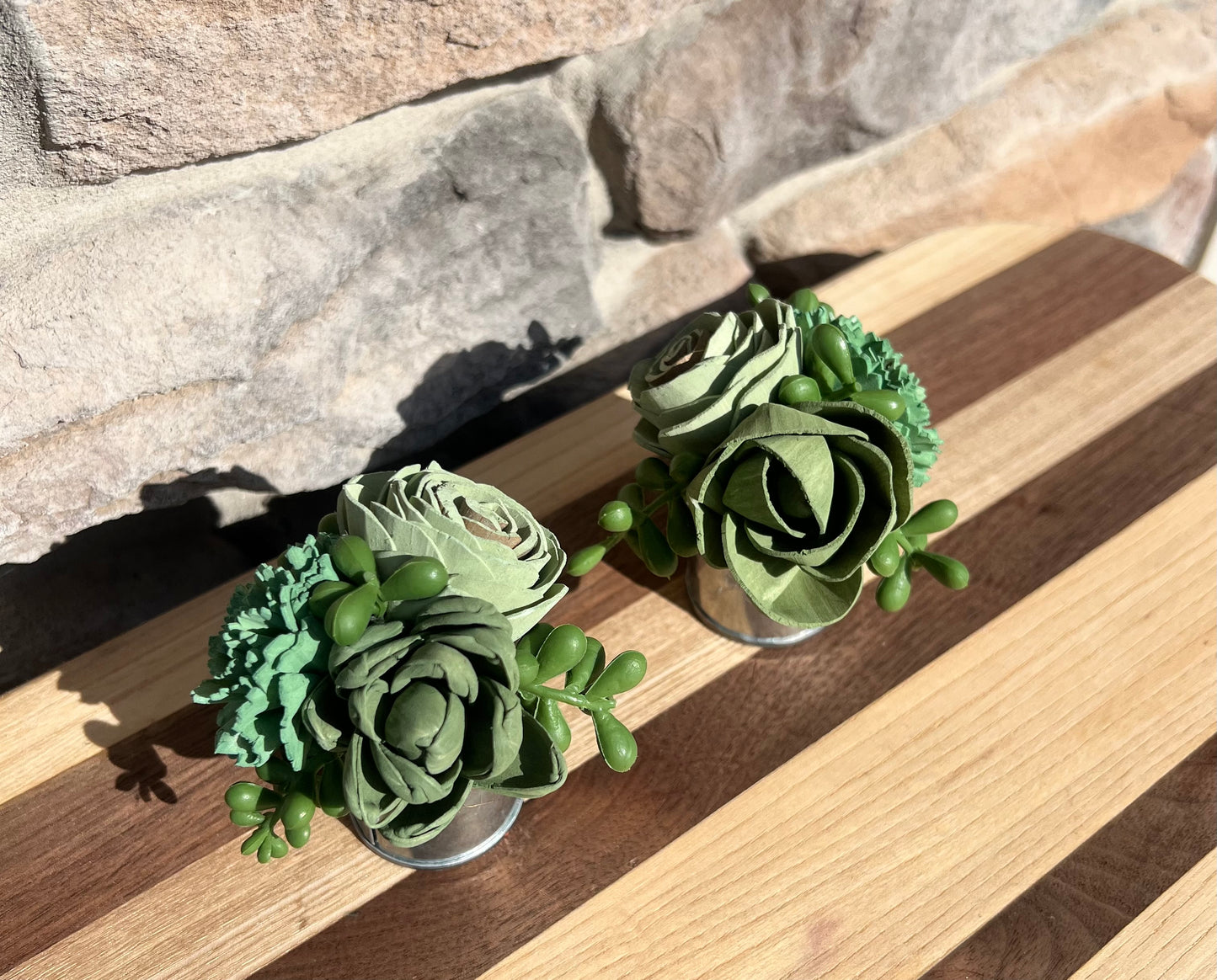 Mini Milk Can - Succulents