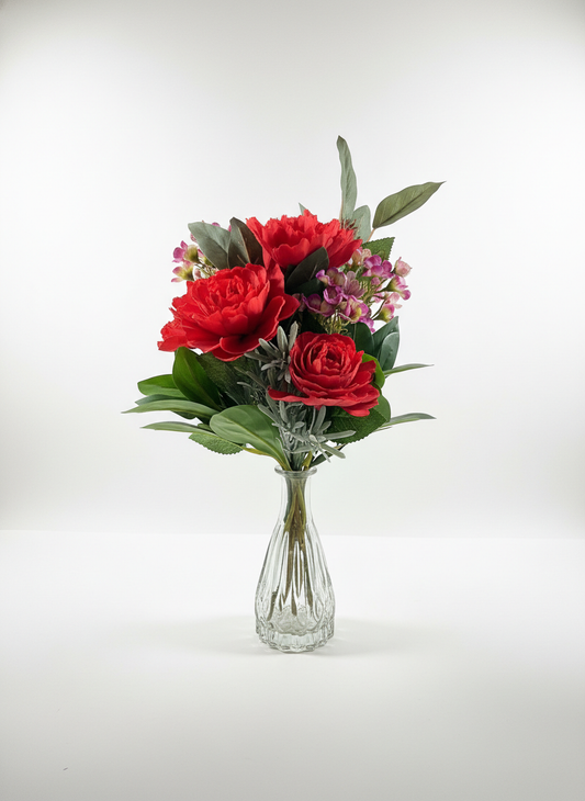 Red Rose Bud Vase